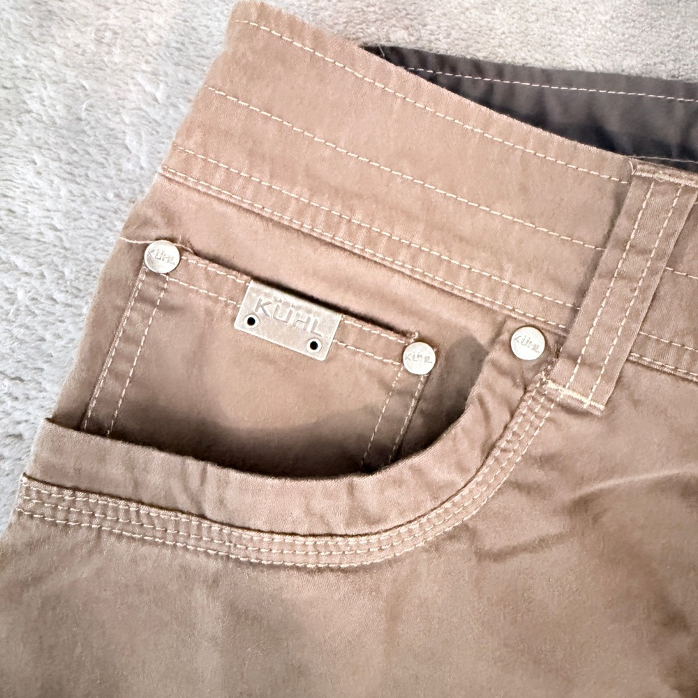 KUHL Men 35x32 Brown Lightweight Renegade Vented Hiking Work Pants Utility Gorp - Picture 3 of 11